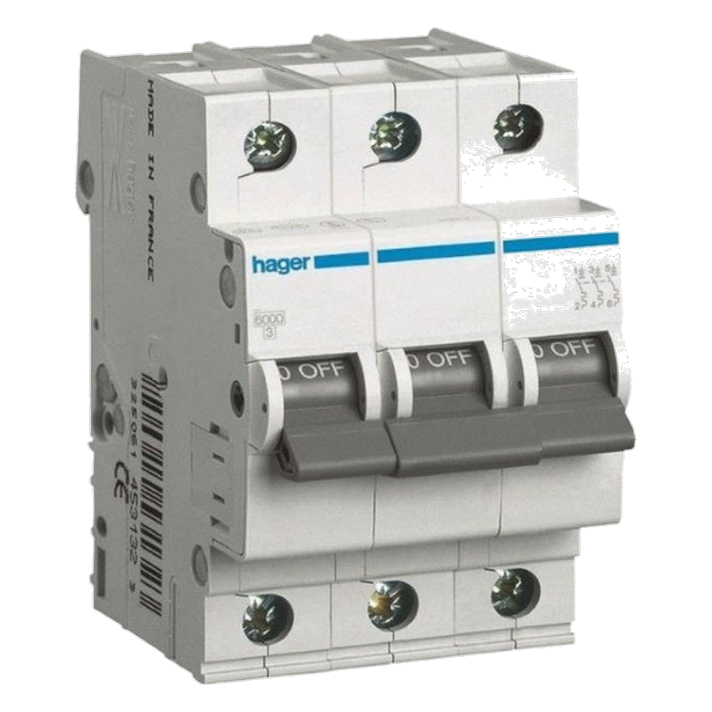 Automatinis jungiklis 3P C20A 380 V 6 kA