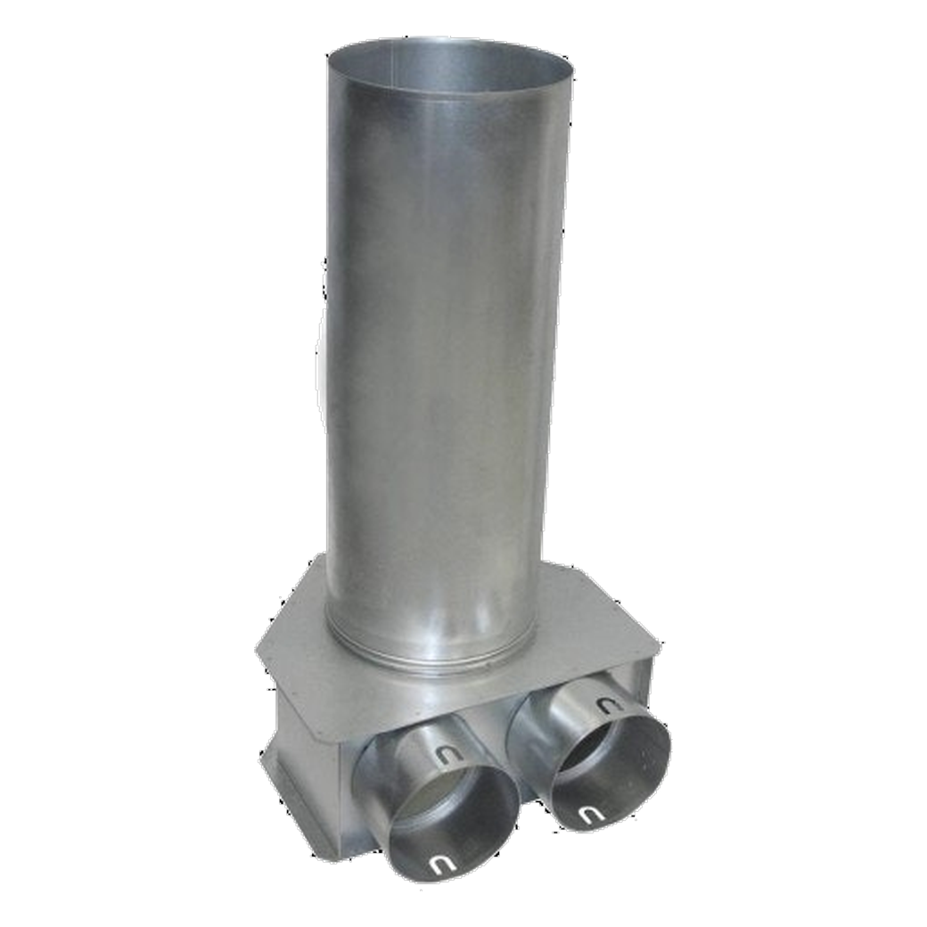 Difuzoriaus pajungimo dėžė dn125-2x75