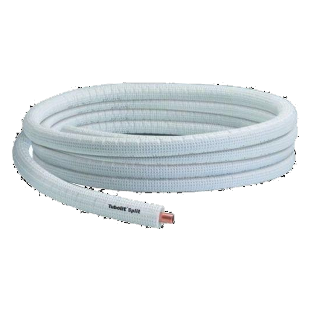 Izoliuotas varinis vamzdis tubolit split 5/8", 25m
