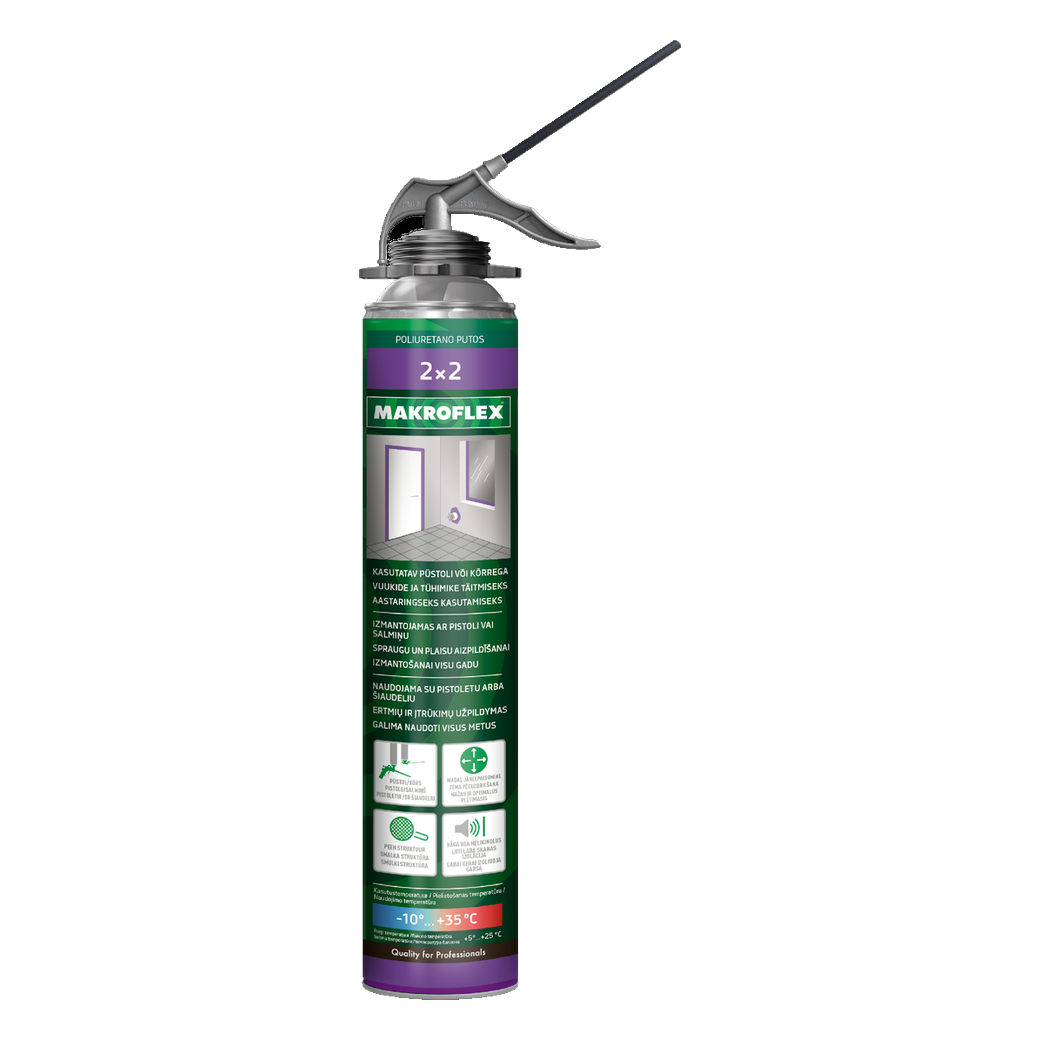Montavimo putos Makroflex 2x2, 750 ml
