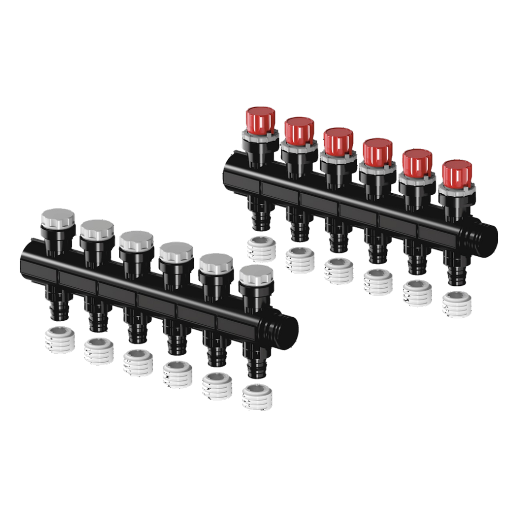 Uponor vario+ kolektorius 20×2,0 1″ 6+6, 1032705