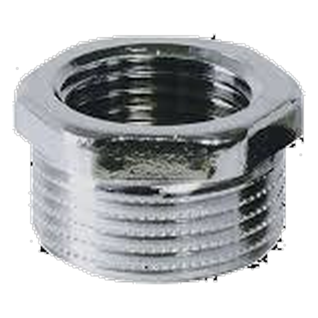 Įvorė redukuota žalvarinė 1/2x3/8 chromuota