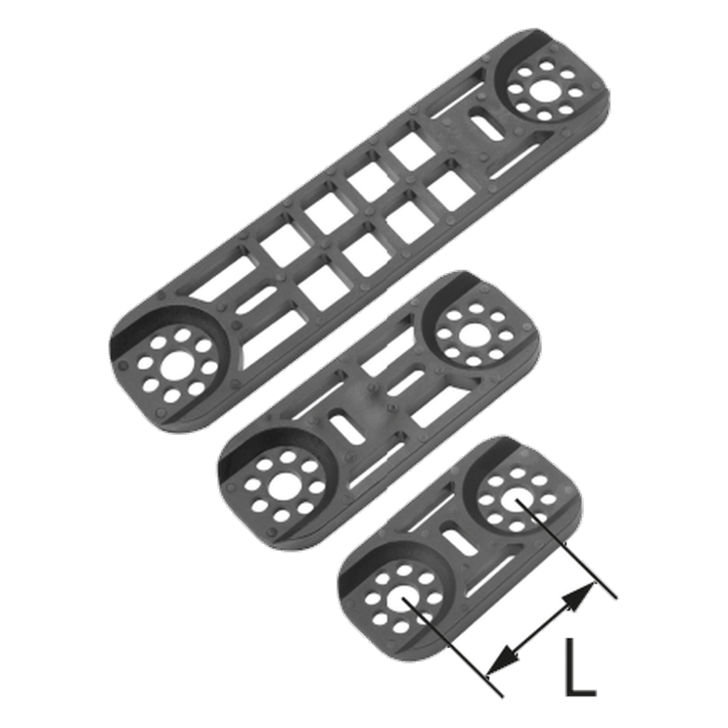 Montažinė plokštelė 2-guba kan l-80 mm, 6090.070